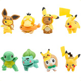 Muñecos De Pokémon Colección De 8 Figuras Pikachu