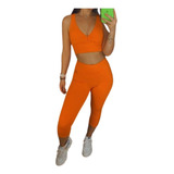 Conjunto Fitness Academia Treino Conforto Caju Brasil Caminh