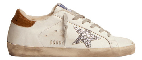 Tennis Golden Goose Super-star Interior De Peluche Blanco