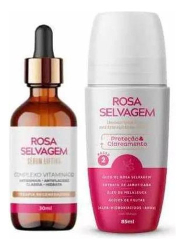 Serum Clareador Lifting Antisinais Rosa Selvagem+desodorante