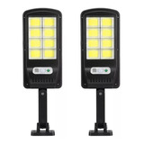 Pack 2 Foco Solar Led Exterior Sensor Movimiento 160 Led Ts8