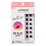 Pestañas Impress - Refined Color Negro Espesor 0.07 Mm Largo 10 Mm Tipo De Curvatura C