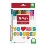 Microfibras De Colores X 30 Clasicos Pastel Fluor Liner FiLG