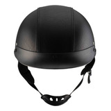 Casco Masuda Cachucha Chopper Ir-150 Color Negro Piel Dot