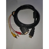 Cable Adaptador Hdmi M+3rca