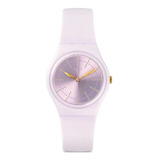 Reloj Swatch Guimauve Guimauve Color De La Malla Rosa Color Del Bisel Rosa Color Del Fondo Rosa