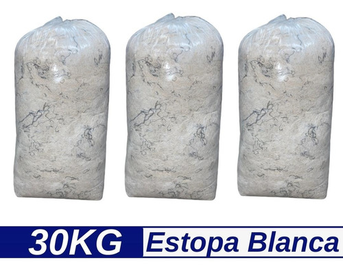 Estopa Limpieza Industrial - Blanca Limpieza 30 Kg