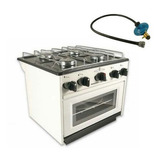 Anafe Cocina Con Horno 4 Hornallas + Regulador C/manguera