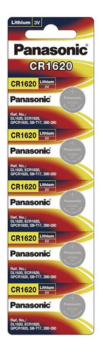 Pila Panasonic Lto Cr1620 3v Tira C/5