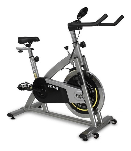 Bicicleta Fija Fitage Spin Max 640 Para Spinning Color Gris Y Negro