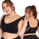 Top Deportivo Secado Rápido Push Up Mujer Tallas Grandes