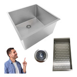 Cuba 35x35 Pia De Inox Louça Cozinha Gourmet Premium