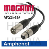 Cabo 1m Microfone Balanceado Xlr 2549 Mogami Amphenol