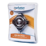 Hub Manhattan Usb 4 Puertos Mini Pc Y Mac 160599