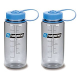 Nalgene Tritan 16oz De Plstico Botella De Agua Gris W/azul C