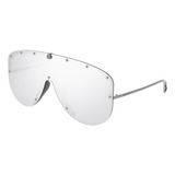 Gucci Gg0667s 002 Aviator Fashion Plata Gris