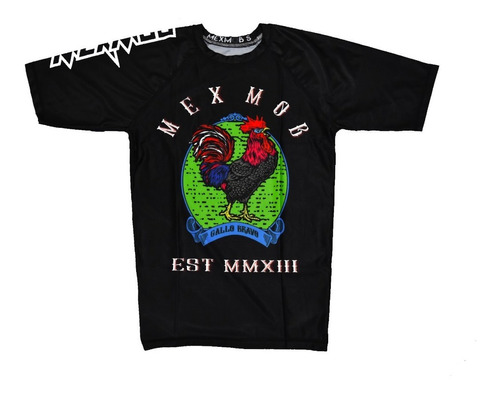 Rashguard Mexmob Modelo Gallo Para Mma Nogi Jiu Jitsu Bjj