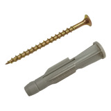 Tarugo Ladrillo Hueco N° 6 + Tornillo Fix 4 X 40 X 100u