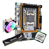 Kit Gamer Placa Mãe X99 Qiyida Ed4 Xeon E5 2620 V4 32gb + Co