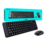 Kit Teclado Mouse Sem Fio Logitech Wireless Mk220 Pt-br Ç