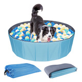 Piscina De Pelotas Para Perros, 47 Pulgadas, Plegable, Porta