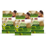 African Pride Olive Miracle, Bordes Suaves Y Sedosos (3 Paqu