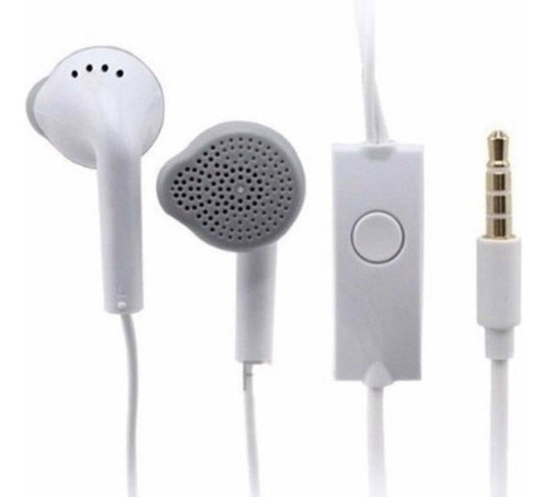 Auriculares Manos Libres Con Micrófono Para Celular O Tablet Color Blanco