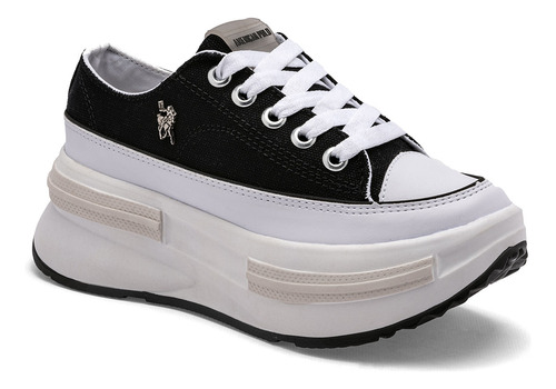 American Polo Tenis Urbano Para Mujer Negro, Código 122113-e