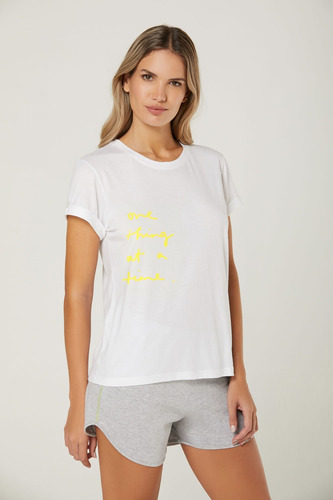 Pijama Promesse Remera Con Short Art 15081 Verano 