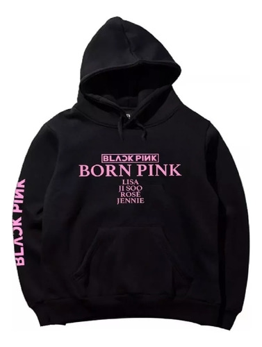 Saco Buso Buzo Hoodies Capota Diseño Black Pink Born Adulto