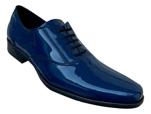 Zapato De Charol Azul Marino Zanthy Shoes Mod 113 | Envío gratis