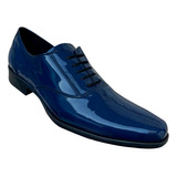 Zapato De Charol Azul Marino Zanthy Shoes Mod 113