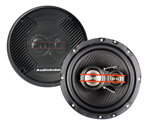 Bocinas 6.5 3 Vías 400w Max Audiobahn As65y Negro