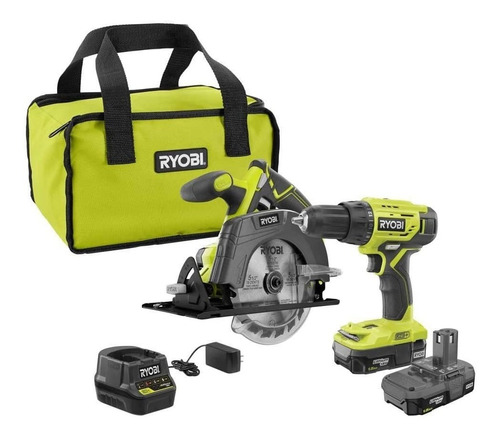 Sierra Circular Ryobi P1816 +2baterías +1 Cargador+1taladro