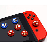 4 Thumb Grips De Silicona Para Joy Con Nintendo Switch 