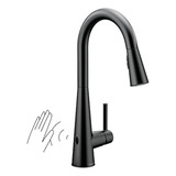 Moen Elegante Sensor De Onda Motionsense Negro Mate Sin Cont