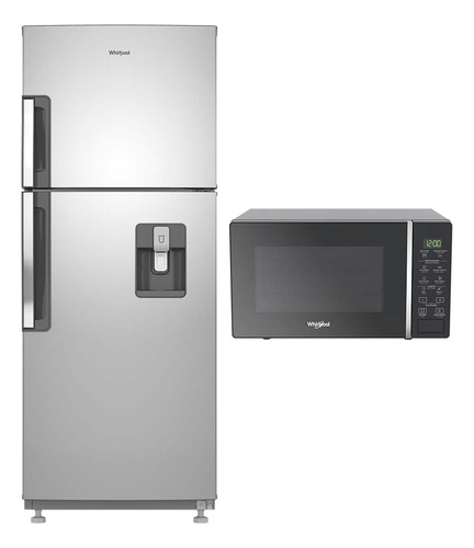 Combo Whirlpool Nevera No Frost 262 Litros Wrw25cktww Y Micr