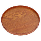 Wood Serving Tray, Bandeja Redonda De Madera Decoració...