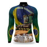 Camisa Agro Proteção Uv50 Matreiro Brasil É Agro Camiseta