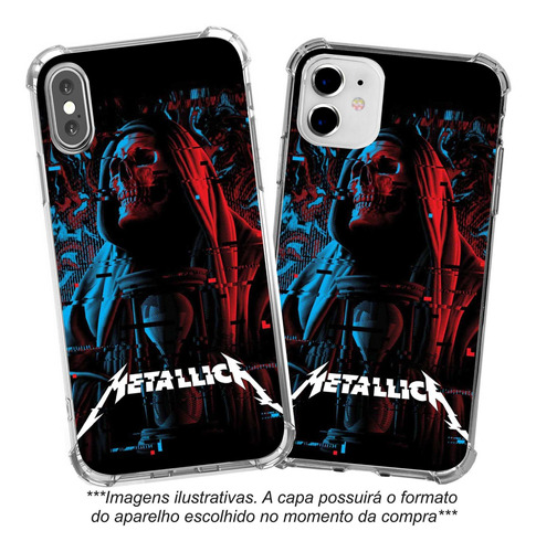 Capinha Capa Metallica Mtl3 Heavy Metal Diversos Aparelhos