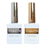 Top Coat + Base Para Uñas Wapizima, Gel Semipermanente