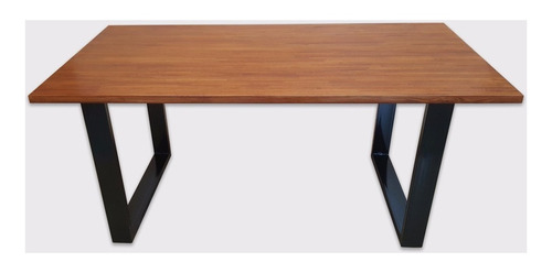 Mesa De Madera Maciza Oferta Con Patas Hierro Medida Libre