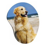 Mousepad Golden Retriever Cachorro Ergonômico 13