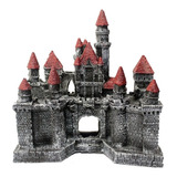 Adorno Castillo Medieval Grande 23 Cm X 24 Cm X 13 Cm Pecera