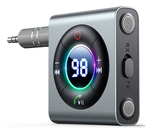 Transmissor E Receptor Bluetooth 5.3 Com Alto-falante