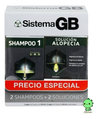 Sistema Gb 2 Shampoos 1 + 2 Soluciones 