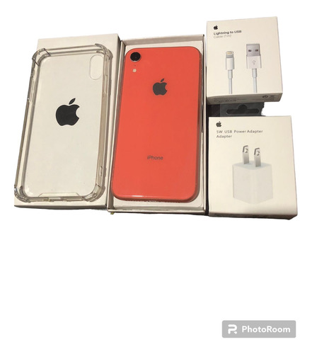 iPhone XR 128gb En Caja, Con Cargador, Funda, Glass