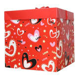 Caja De Regalo Corazones Love - San Valentín Dia Enamorados 