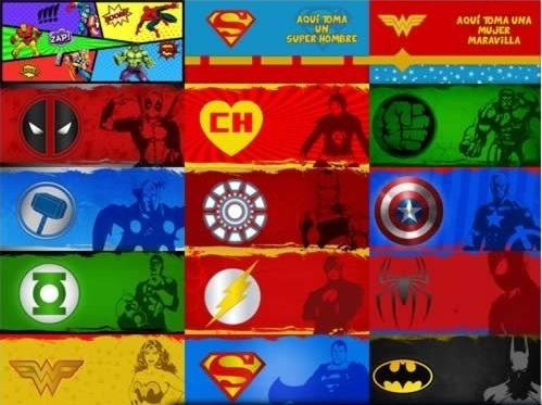 Plantillas De Tazas Sublimacion Super Heroes Marvel