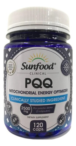 Pqq Mitochondrial Energy Optmizer 120 Capsulas Sunfood